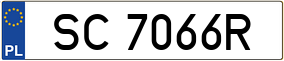 Trailer License Plate